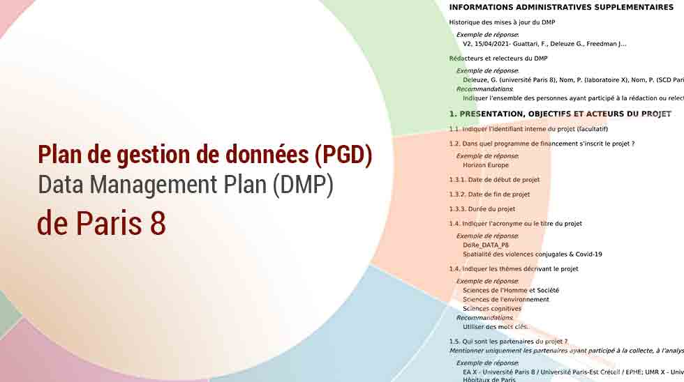 Plan de gestion des données Paris 8